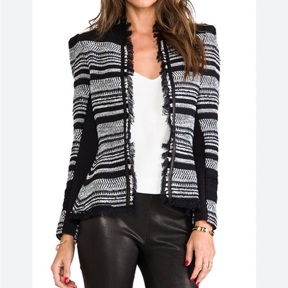 Rebecca Taylor Tweed Peplum Jacket Size 2 - Picture 10 of 10